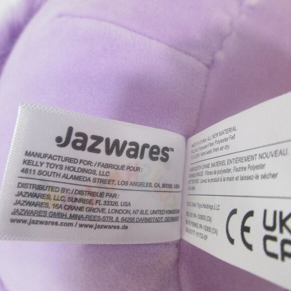 Jazwares Squishmallows Dilka Lavender Bigfoot with Bunny Ears Stuffed Plush 8" - Picture 4 of 8